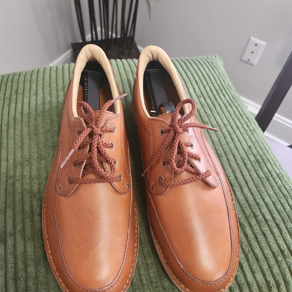 Rockport Elegant Men's Brown Leather Oxfords